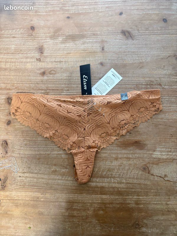 Culotte Tanga Etam Taille 44 Couleur Abricot - Neuve Avec étiquettes !