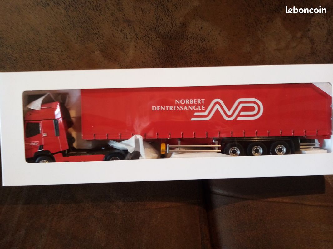 Camion Eligor 1/43 - Renault R340Ti Semi-citerne Norbert Dentressangle, Rouge
