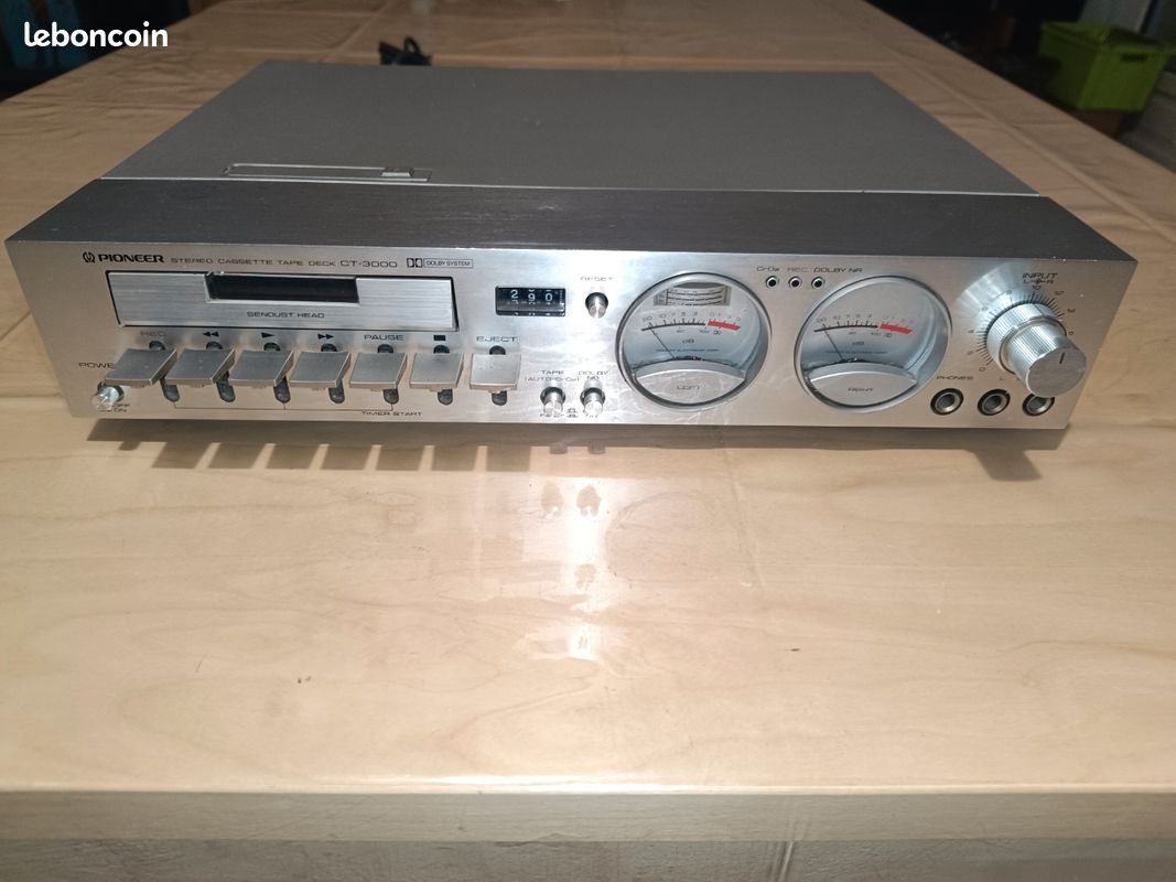 Platine cassette vintage Pionner  blue line  CTF-600 à réviser Australia