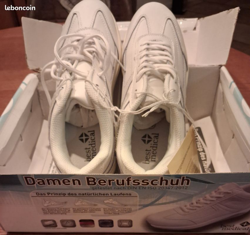 Baskets de confort en cuir (image 1)