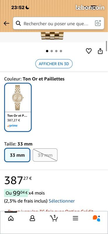 Montre en or (image 7)