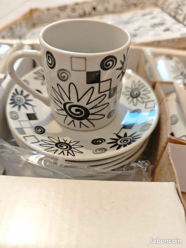 Lot De 2 Tasses Et Sous-tasses De Noël – Céramique Multicolore, Coffret Cadeau