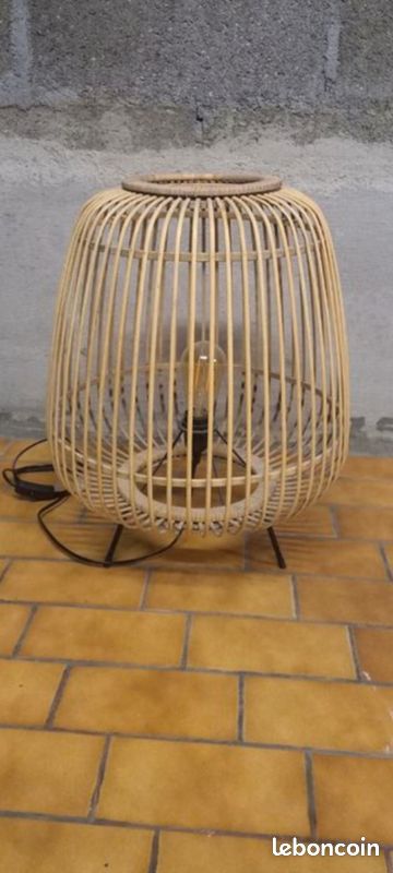 Lampe en rotin Maison du monde - Dcoration