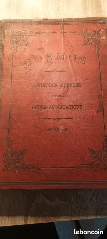 Ancien livre cosmos de 1891 (image 1)