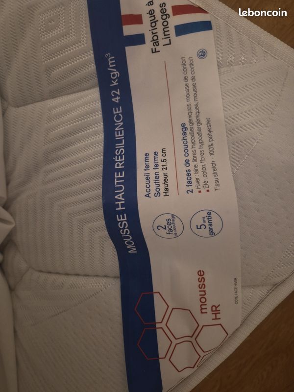 Matelas(neuf)+ sommier 155×200 (image 2)