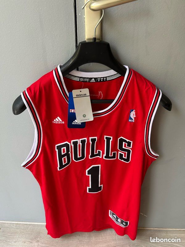 Chicago Bulls Jersey Maillot Nba Rose Maillot NBA Derrick Rose