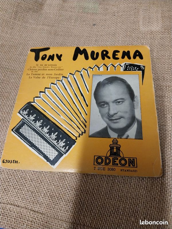 Tony Murena et son ensemble Odéon 4 grandes valses Vinyle 45 Tour Vintage (image 1)