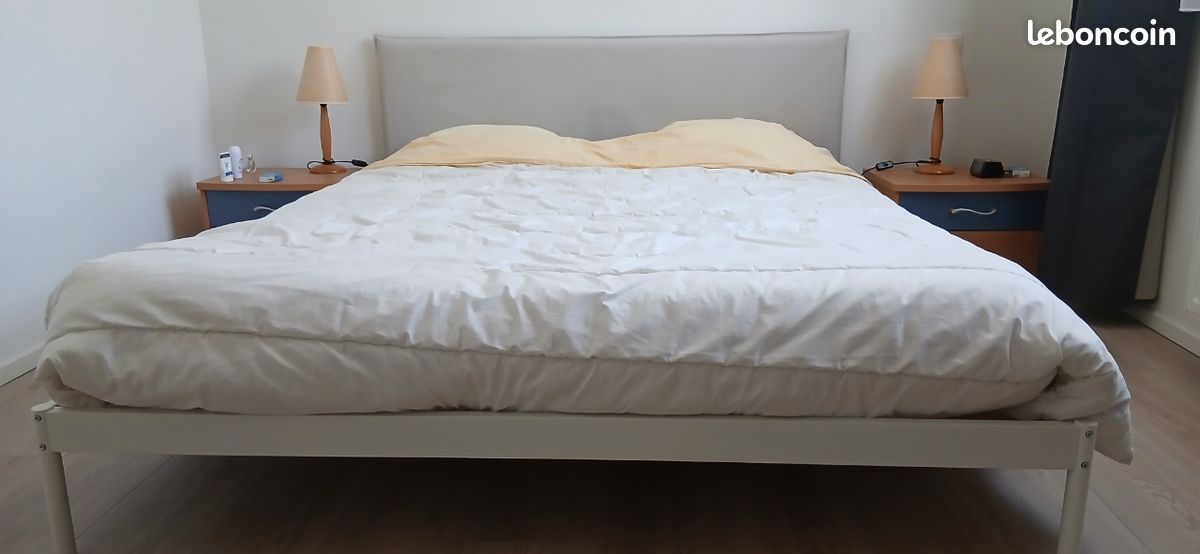 Lit 2 places 160x200 " KLEPPSTAD " de chez IKEA possibilité d'avoir le matelas en plus (image 3)