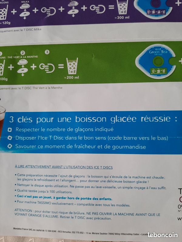 4 Disques tassimo neufs pour boissons glacées (image 3)