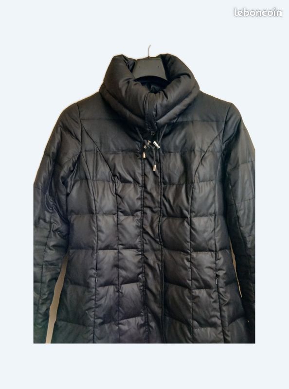 Parka Noire Doudounes Caroll Veste Doudoune Longue Caroll Duvet Et