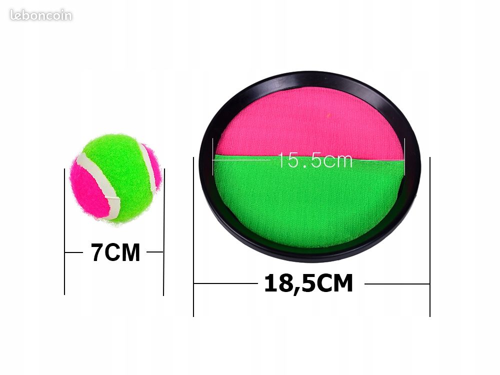 Raquettes Scratch Balles Jeu De Balles Scratch - 4 Raquettes Et 2 Balles - Jeu D'attrape En Extérieur Pour Famille Jeu Lancer Attrape Enfants