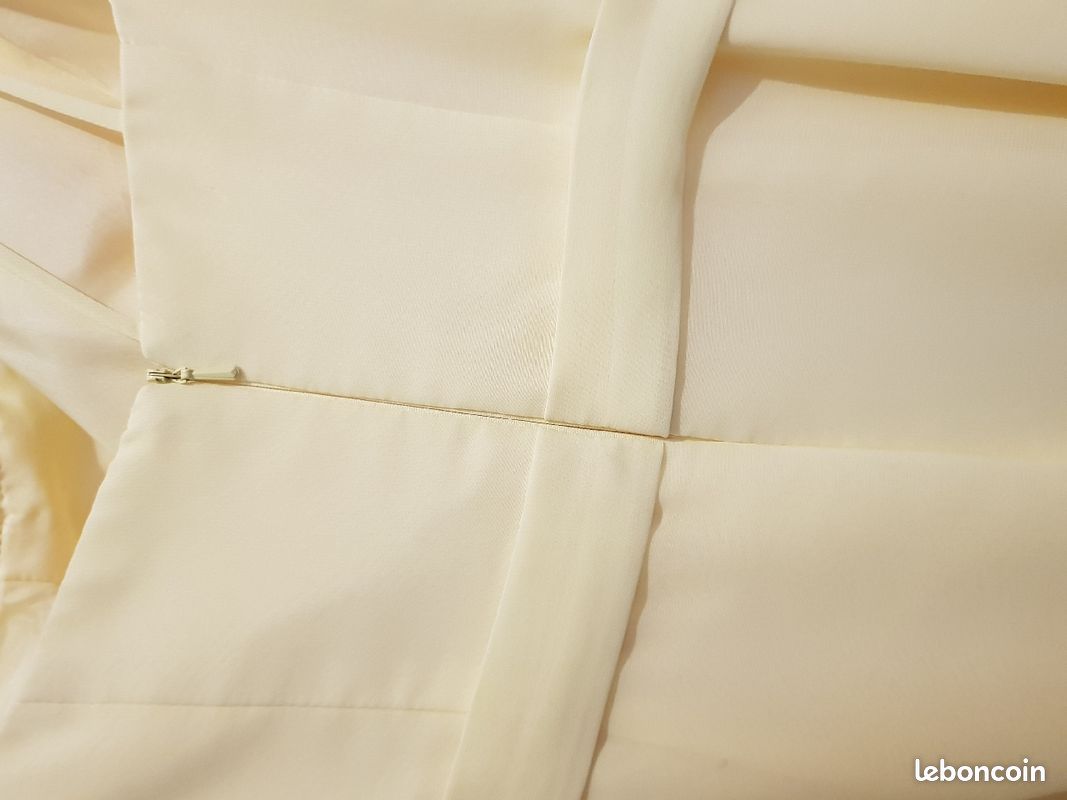 Robe de cocktail jaune poussin (image 3)