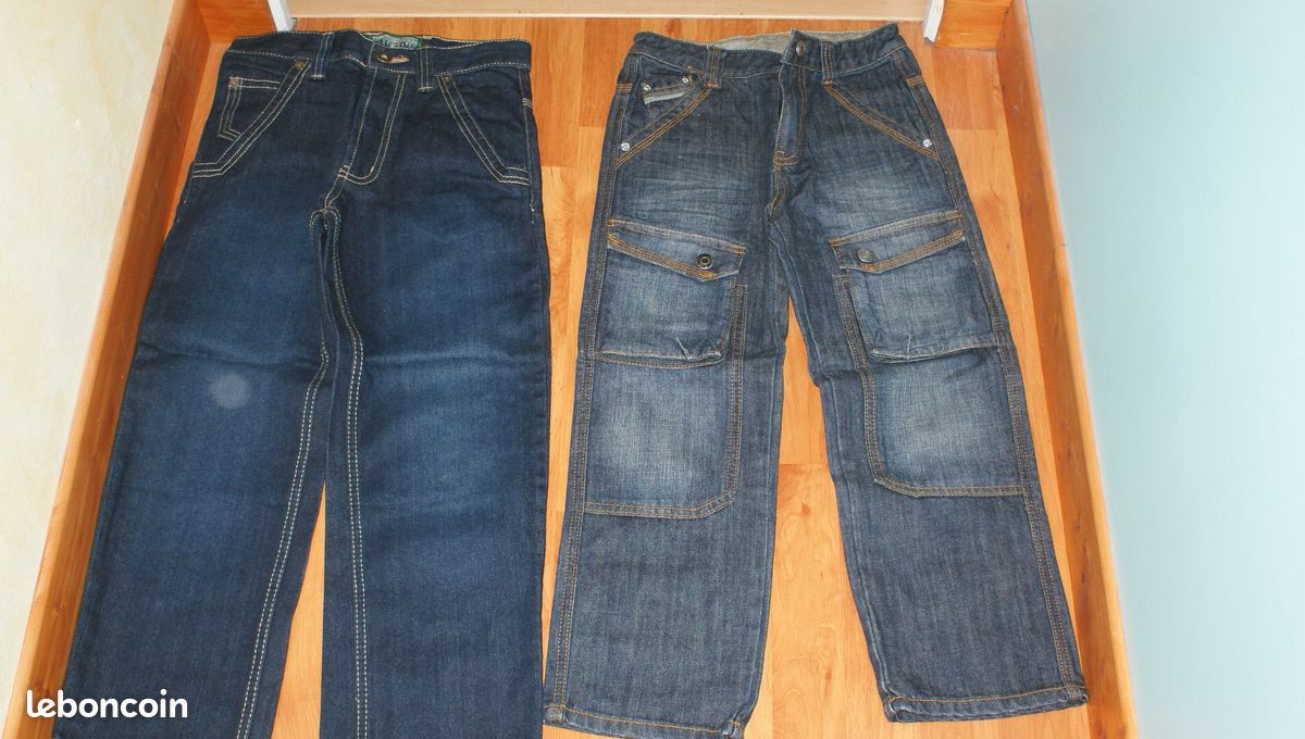 Pantalons velours ou coton et jeans neufs 8 ans (image 3)