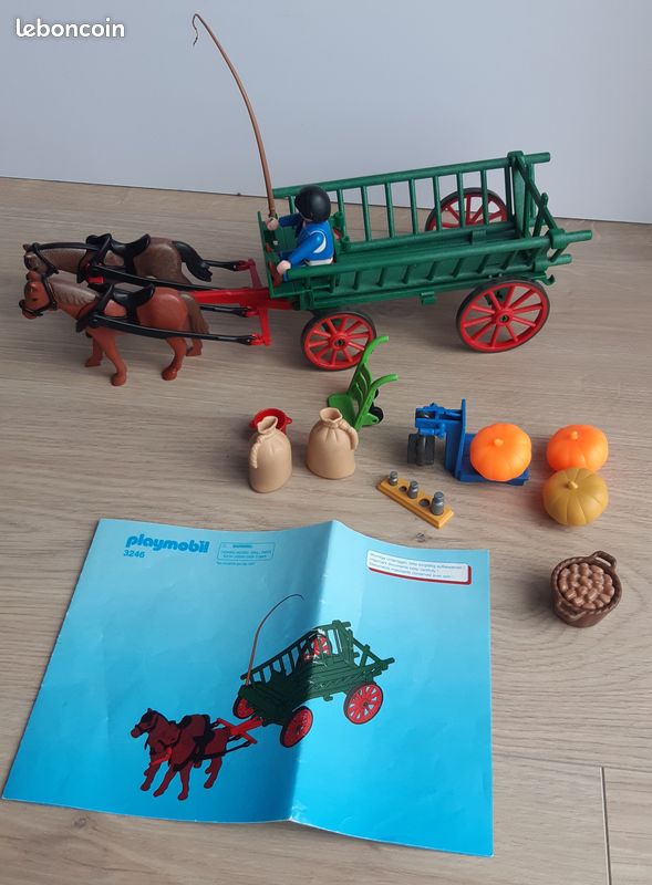 Playmobil Country 3246 pas cher, Charrette Playmobil Country 3246 pas cher, Charrette