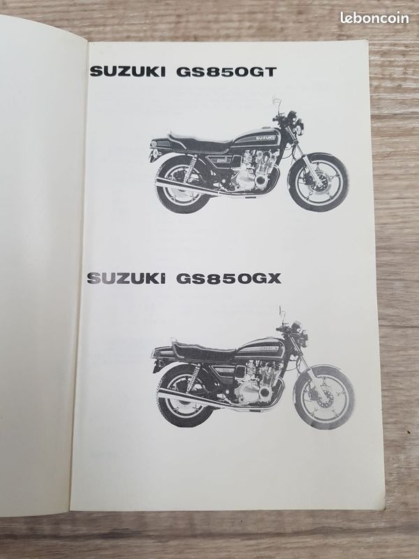 SUZUKI GS 850 GT GS 850 GX catalogue parts lits pièces détachées (image 2)