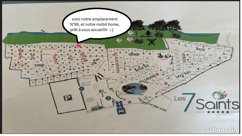 Location mobil home Erdeven camping 5 étoiles avec piscine (image 10)