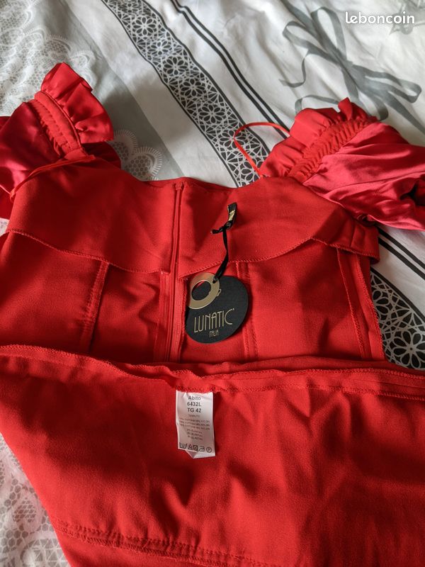 Robe chic Lunatic Italia rouge - taille S (image 5)