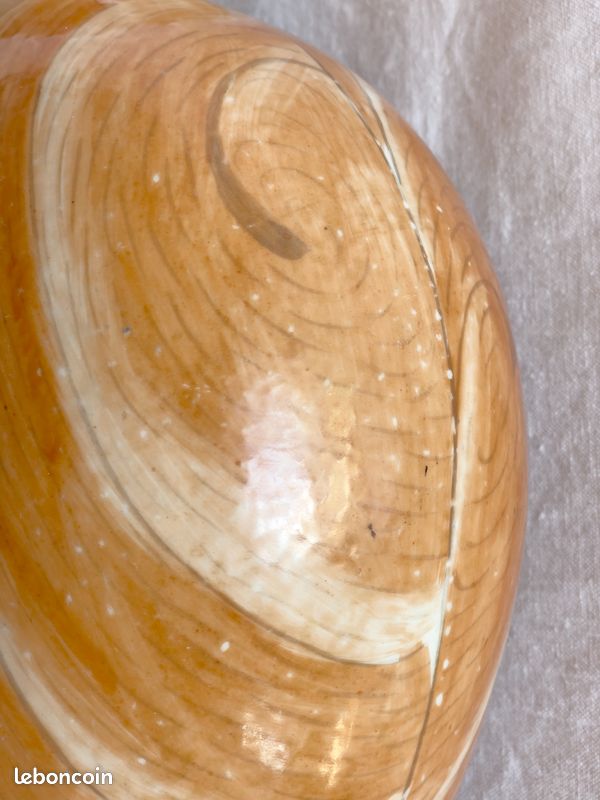 Grand double vase joint en porcelaine chinoise en style faux-bois circa 1910 (image 16)