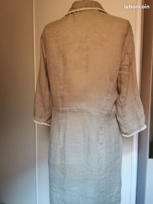 Veste légère en lin et coton femme de la marque SYM taille 38 (image 11)