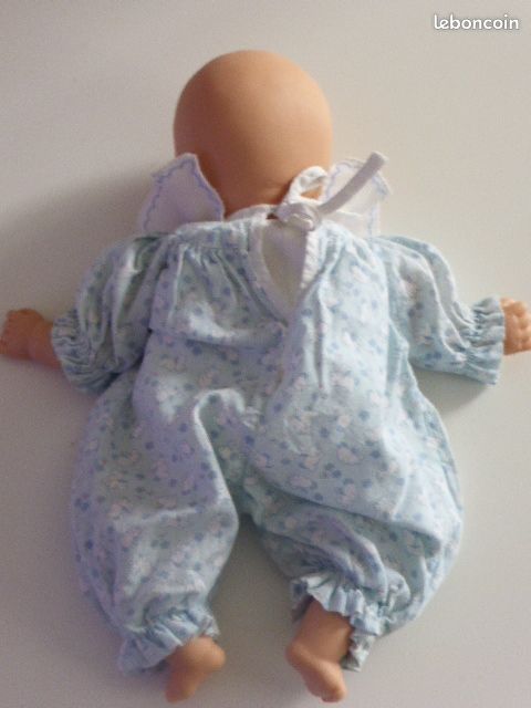 Corolle poupée bébé calin rieur 1995 95-9-F14 lapin bleu (image 4)
