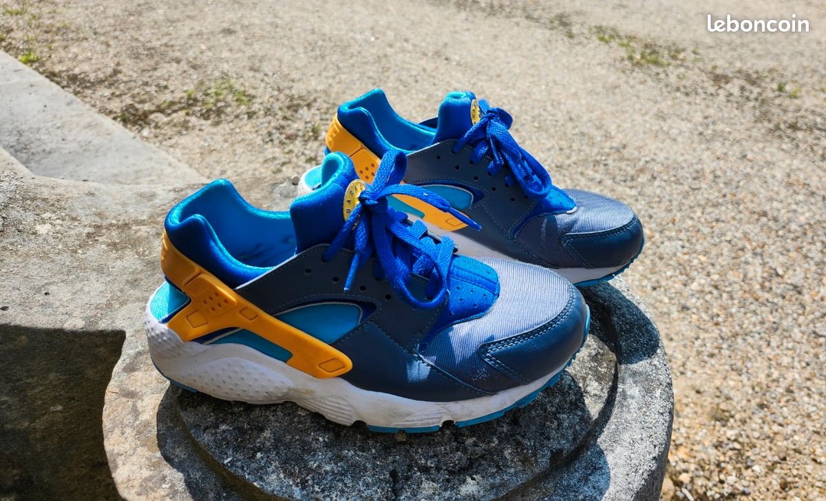 Sneakers Huarache Bleu Enfant Nike Wmns Air Huarache Run Premium