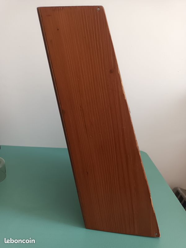 Petite étagère asymétrique vintage en bois (image 4)