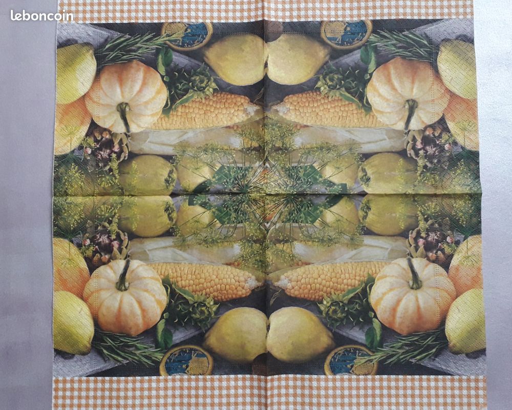 Lot de 6 serviettes thème automne (image 6)
