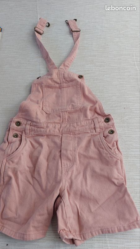 Salopette rose pale (image 1)