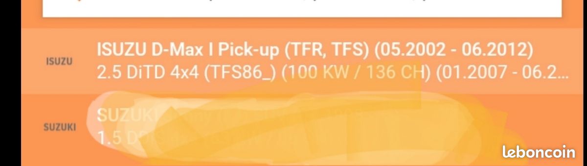 Triangle de suspension isuzu d-max (image 3)