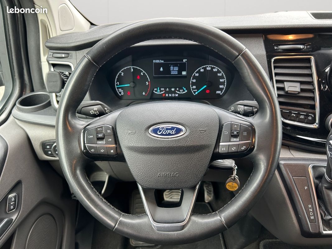 FORD TRANSIT CUSTOM CABINE APPROFONDIE 170CV BVA LIMITED 6 PLACES - CAMÉRA + ATTELAGE -PAS DE TVa (image 4)