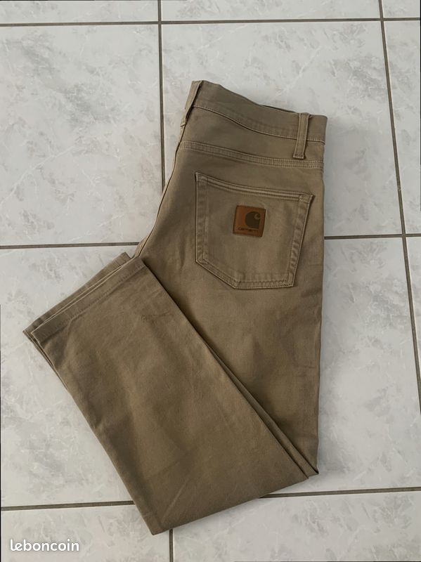 Pantalon Femme Style Masculin Karting Taille 40 Beige Ciment - Neuf Avec étiquettes, Coupe Taille Haute