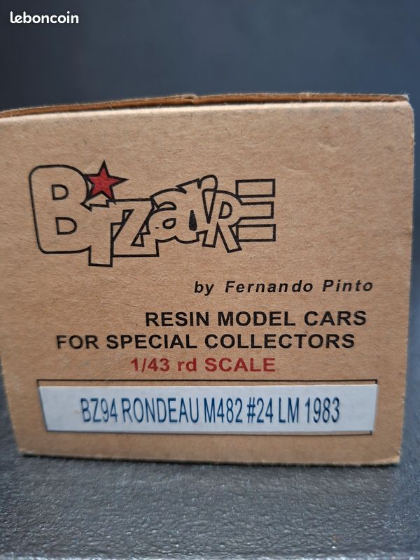 Rondeau Ford M482 LM 1983 N°26 - Bizarre BZ95, Miniature 1/43 En Résine, édition Limitée