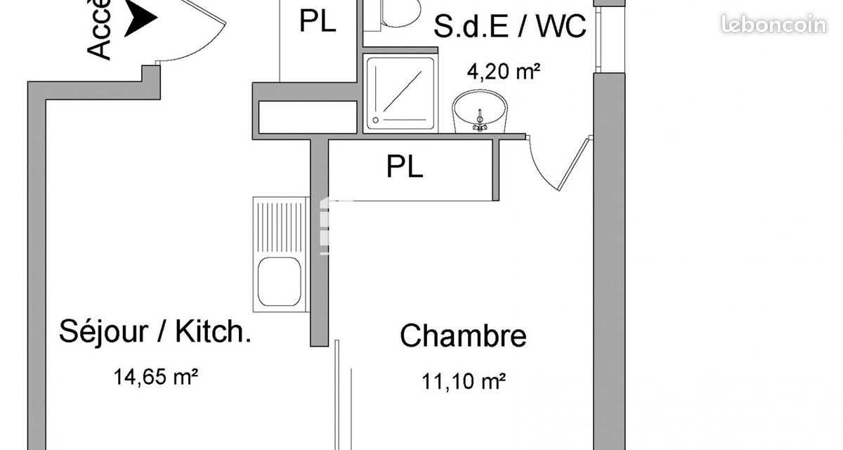 Appartement 1 pièce 30 m² · à Villeneuve-d'Ascq · 30 m² · 523 €/mois