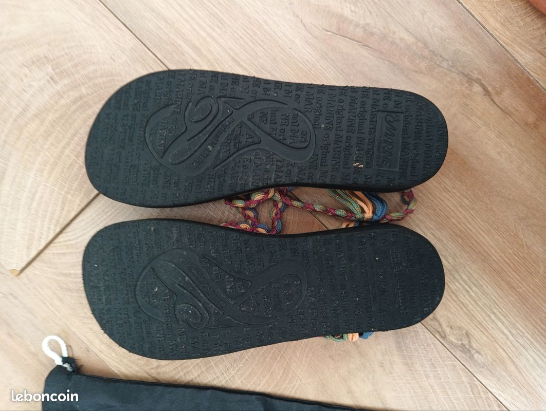Sandales tressées La Marine modèle Calypso semelles compensées neuves taille 38 (image 2)
