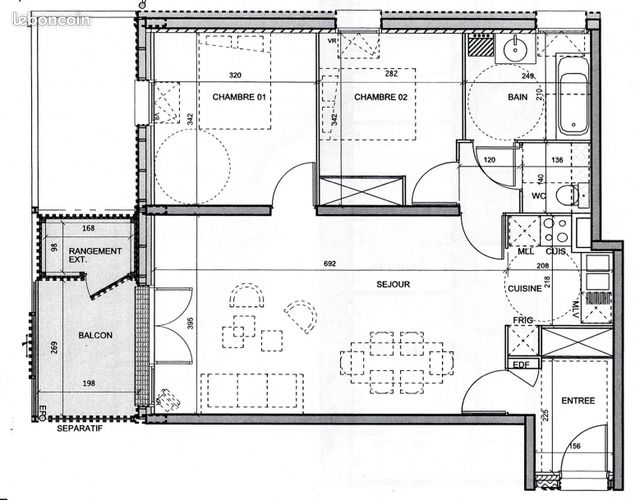 Appartement 3 pièces 66 m² (image 2)