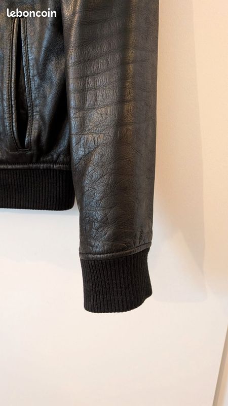 Veste cuir homme taille M (image 4)