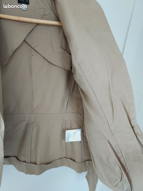 Tailleur veste 38 et jupe 40 Maison 1 2 3 beige et doré (image 15)