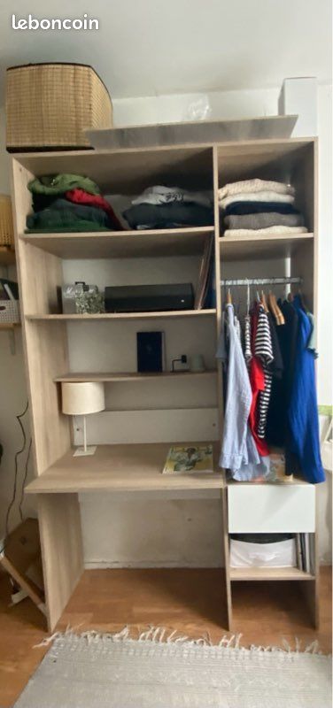 Étagère, bureau et penderie (image 1)