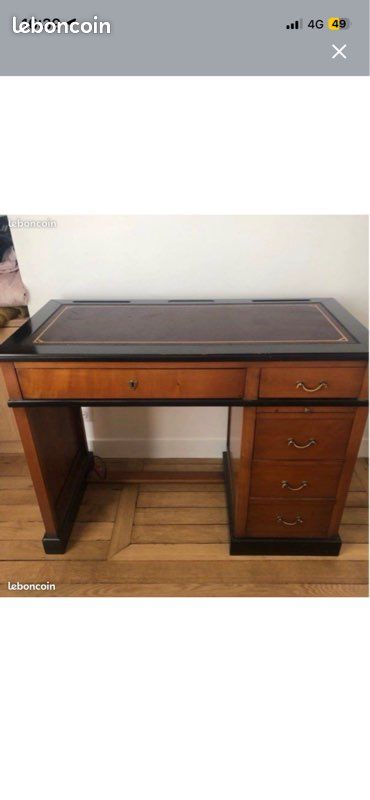 Bureau ancien en bois (image 1)