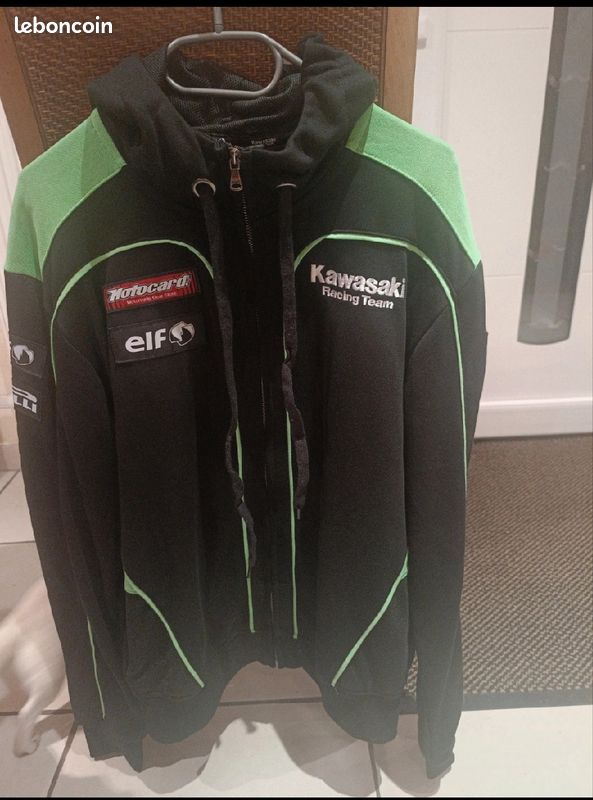 Veste sweat zippée Kawasaki Vêtements