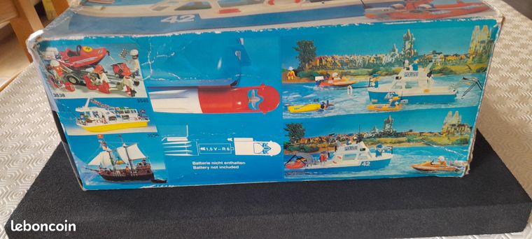 Pièce Détachée Playmobil Vintage - Bateau Vedette Années 1979 - Pour Modèles 3539 3540 3599