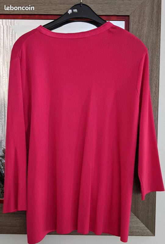 Gilet rose fushia Jacquelie Riu Taille 46 (image 2)