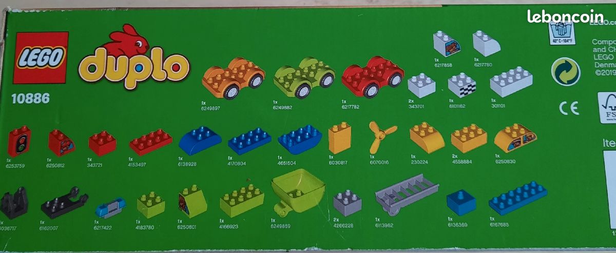 Lego Duplo 10886 voitures/helico 1 an 1/2 (image 4)
