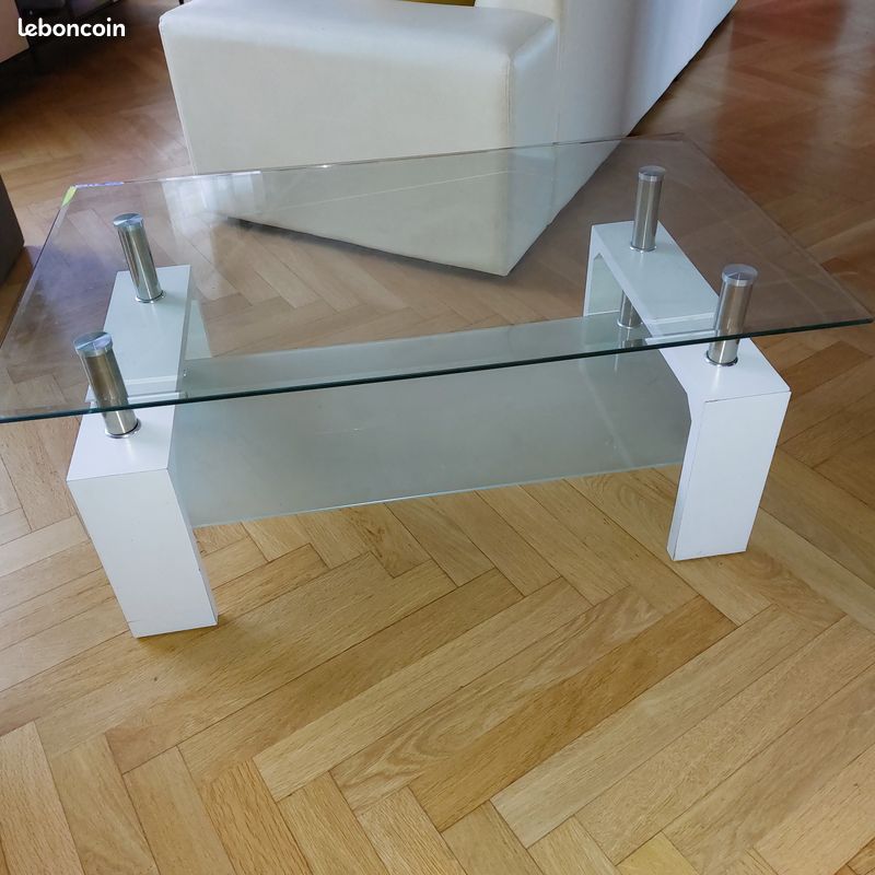 Table basse en verre (image 1)
