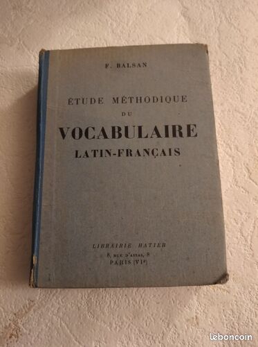 [Livre] Étude méthodique du vocabulaire latin-français - Bon état (image 1)