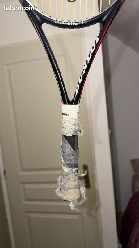 Raquette De Tennis Dunlop Avec Sac - Modèle De Précision - Alliage Vibrotech - Utilisée 1 Fois