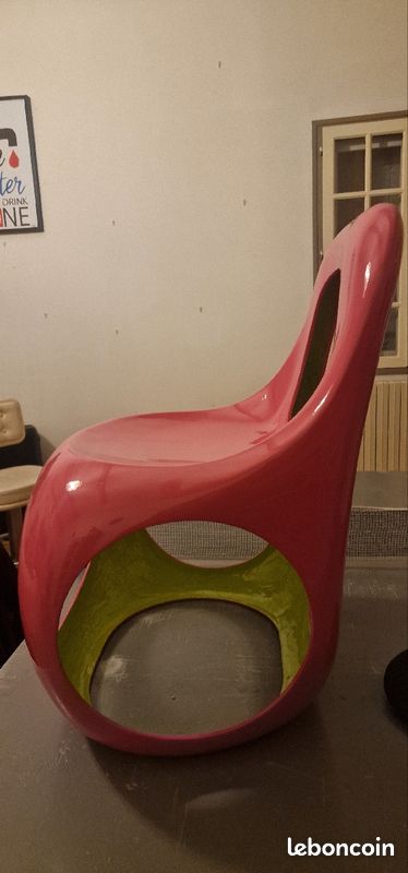 Chaises fibres de verre KAN vintage (image 3)