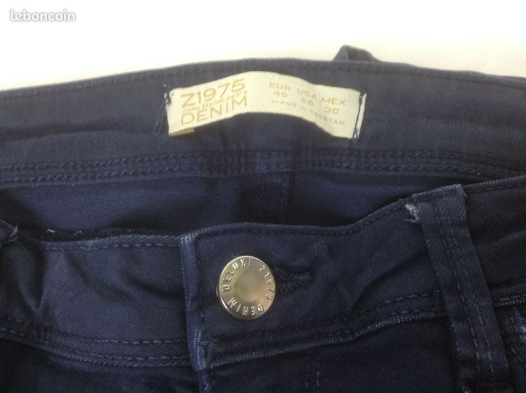 JEANS SLIM Zara - Taille W29 (T 38-40) Occasion - Bon état (image 7)