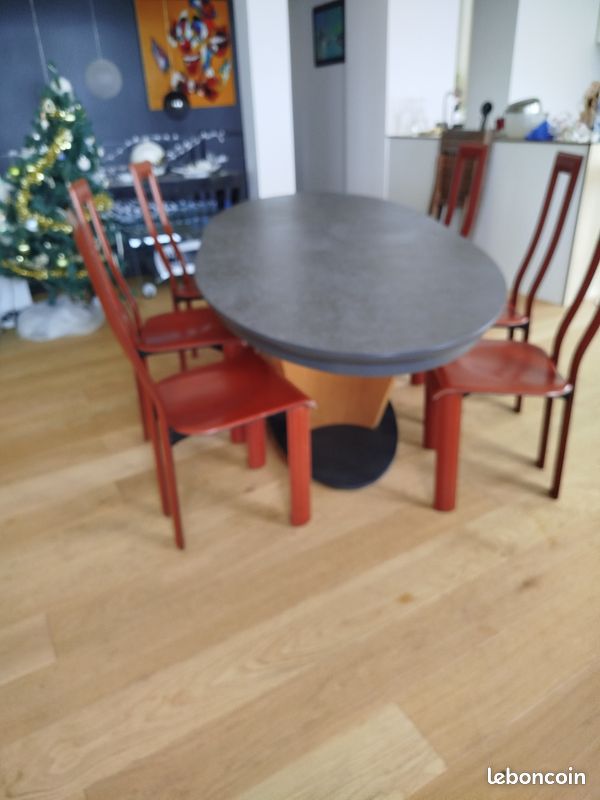 Lot de 6 chaises en cuir Regia de Y Cami (image 1)