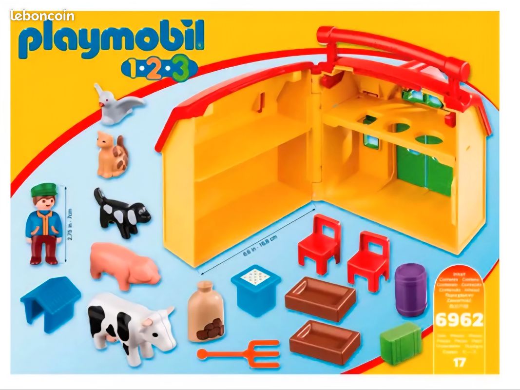 Playmobil 1.2.3 6962 Ferme transportable (image 4)